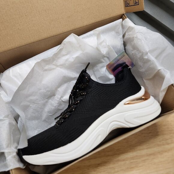 Skechers Pretty Knitty Hazel Sneakers – Women’s 8.5, Black, Memory Foam - Picture 4 of 10